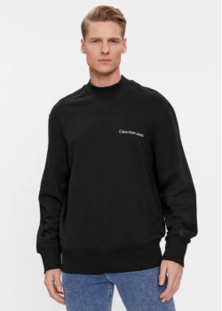 Calvin Klein pánska vyteplená mikina čierna
