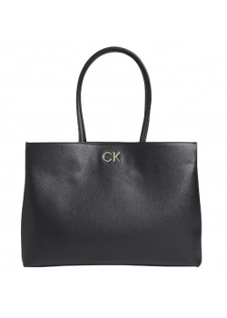 Veľká čierna shopper kabelka Calvin Klein