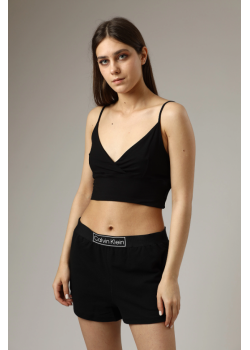 Čierna nevystužená braletka Calvin Klein