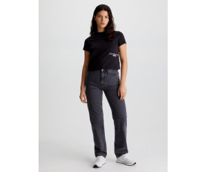 Damske čierne cropped tričko Calvin Klein Jeans