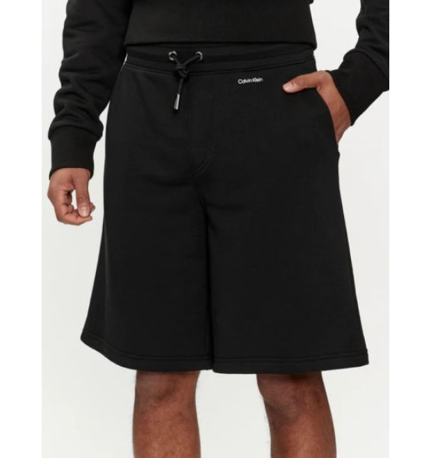Teplákové kraťasy Calvin Klein v čiernej farbe Teplákové kraťasy Calvin Klein v čiernej farbe