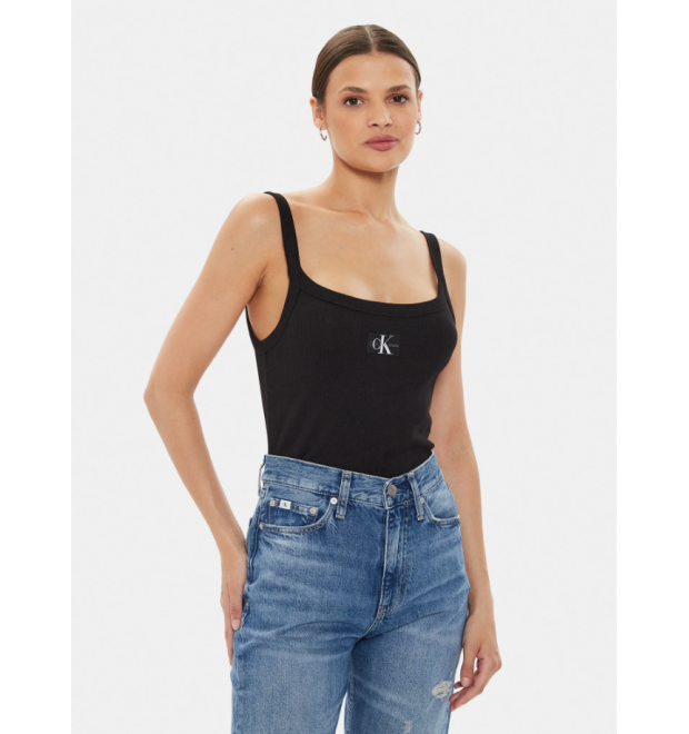 Tielko v čiernej farbe Calvin Klein Jeans Tielko v čiernej farbe Calvin Klein Jeans
