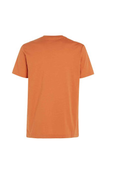 Oranžové pánske tričko CALVIN KLEIN