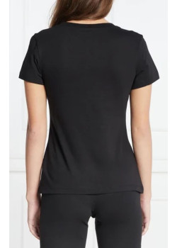 Čierne klasické tričko s krátkym rukávom Calvin Klein Jeans