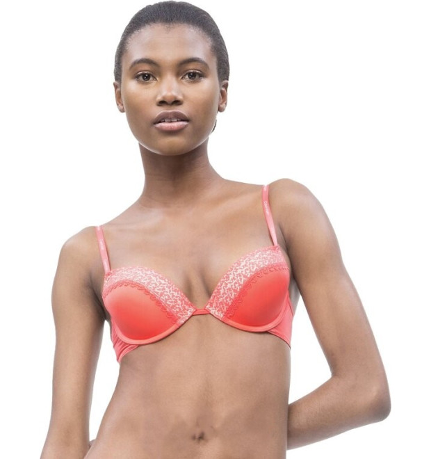 Dámska push-up ružová podprsenka Calvin Klein Dámska push-up ružová podprsenka Calvin Klein