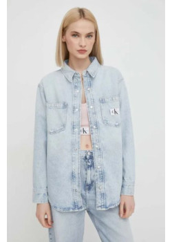 Dámska oversize džínsová košeľa Calvin Klein