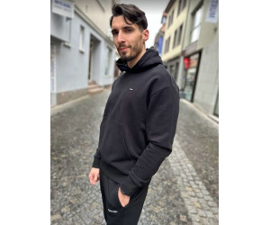 Voľná čierna mikina pre pánov Calvin Klein