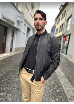 Pánska tenká obojstranná bunda Calvin Klein čierna