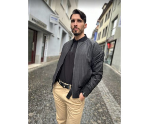 Pánska tenká obojstranná bunda Calvin Klein čierna