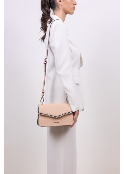 Ružová kožená kabelka od značky Cromia 