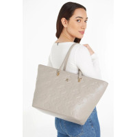 Veľká béžová elegantná shopper kabelka Tommy Hilfiger