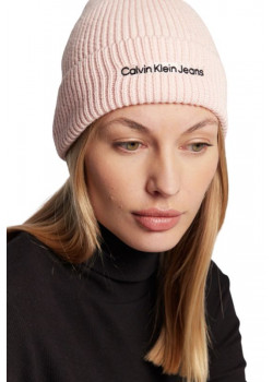 Dámska pletená čiapka Calvin Klein ružová