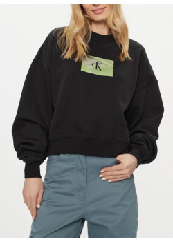 Dámska voľná čierna mikina Calvin Klein