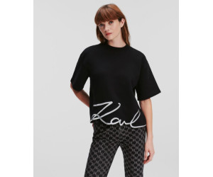 Čierna mikina Karl Lagerfeld s krátkym rukávom