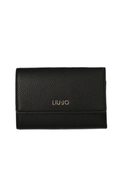 Elegantná čierna menšia peňaženka Liu Jo
