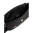 Crossbody kabelka s kovovým logom Tommy Jeans čierna Crossbody kabelka s kovovým logom Tommy Jeans čierna