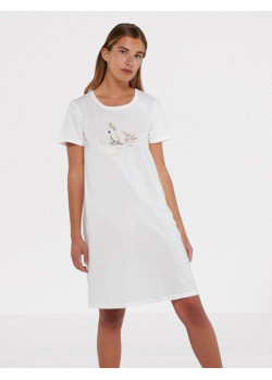 Dámska nočná košieľka s potlačou papagája