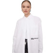 Biela dámska košeľa oversize Karl Lagerfeld Biela dámska košeľa oversize Karl Lagerfeld