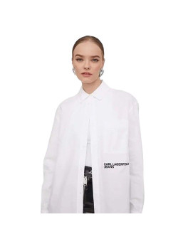 Biela dámska košeľa oversize Karl Lagerfeld