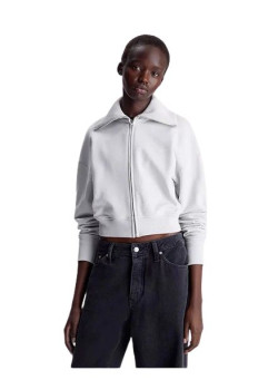 Sivá mikina na zips Calvin Klein