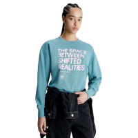 Dámska modrá značková mikina Calvin Klein Dámska modrá značková mikina Calvin Klein