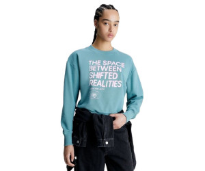 Dámska modrá značková mikina Calvin Klein