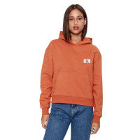 Dámska oranžová mikina s kapucňou Calvin Klein Dámska oranžová mikina s kapucňou Calvin Klein