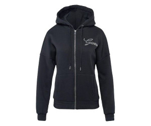 Čierna mikina na zips s kapucňou Guess