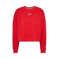 Dámska červená mikina bez kapucne Tommy Hilfiger Dámska červená mikina bez kapucne Tommy Hilfiger