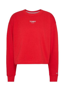 Dámska červená mikina bez kapucne Tommy Hilfiger