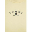 Žltá dámska voľná mikina Tommy Jeans Žltá dámska voľná mikina Tommy Jeans
