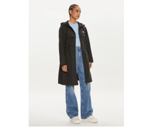 Dámska čierna predlžená bunda Tommy Jeans Dámska čierna predlžená bunda Tommy Jeans