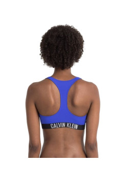 Dámske plavková podprsenka na zips Calvin Klein - modrá