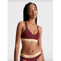Dámska braletka Calvin Klein vínovej farby 