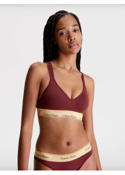Dámska braletka Calvin Klein vínovej farby 