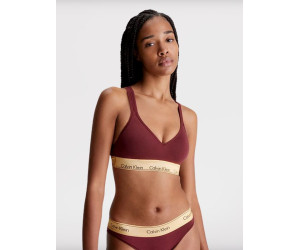 Dámska braletka Calvin Klein vínovej farby 