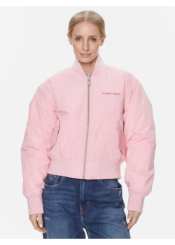 TOMMY HILFIGER dámska zimná bomber bunda ružová