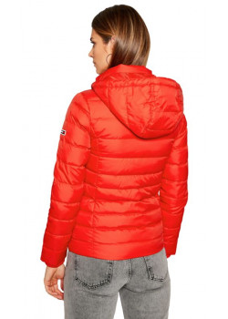 Tommy Hilfiger dámska zimná teplá bunda červená