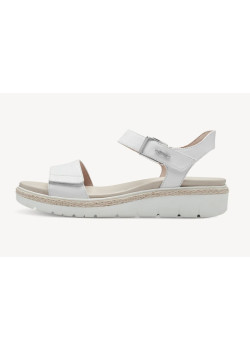 Dámske biele kožené sandálky značky Tamaris