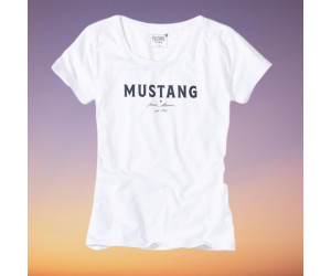 Dámske biele tričko s krátkym rukávom značky Mustang