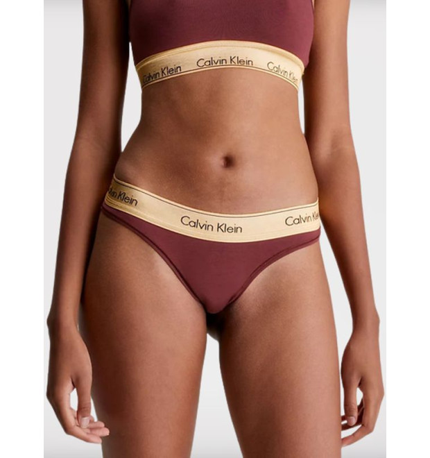 Dámske brazilky Calvin Klein vínovej farby Dámske brazilky Calvin Klein vínovej farby