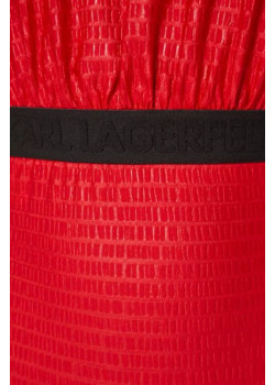 Dámske červené celé plavky Karl Lagerfeld