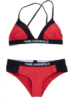 Dámske červené plavky Karl Lagerfeld