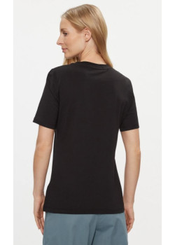 Calvin Klein dámske tričko so zelenou potlačou čierne