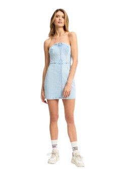 Korzetové rifľové šaty TOMMY HILFIGER