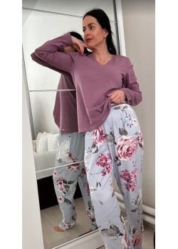 Dámske fialové pyžamo značky Selmark
