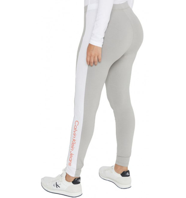 Dámske sivé bavlnené legíny Calvin Klein Dámske sivé bavlnené legíny Calvin Klein