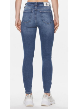 Dámske obtiahnuté modré rifle Calvin Klein