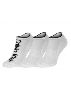 Sada 3 párov bielych ponožiek Calvin Klein