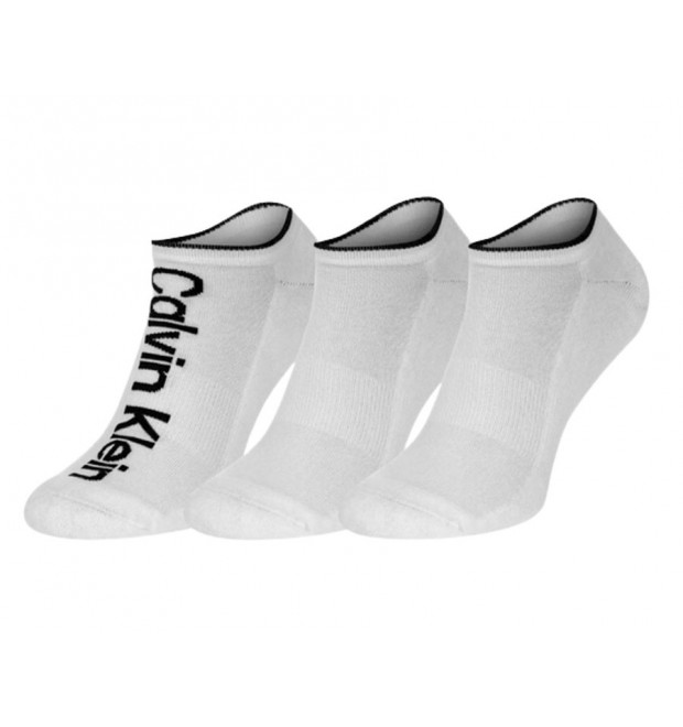 Sada 3 párov bielych ponožiek Calvin Klein Sada 3 párov bielych ponožiek Calvin Klein